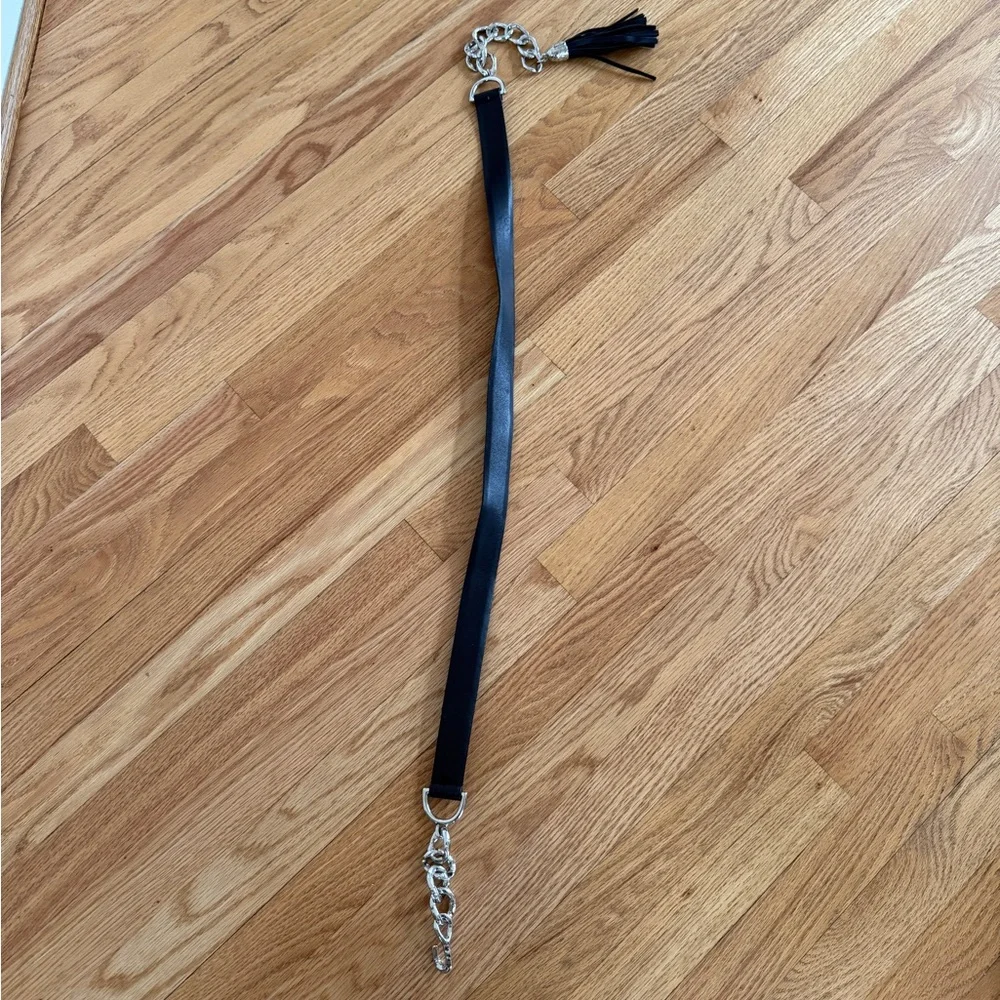 Sandy Duftler belt black tassel size XL